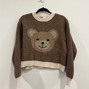 Luna Ivy Teddy Bear Sweater, size small